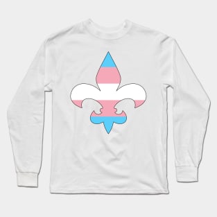 Fleur De Lis Trans Pride! Long Sleeve T-Shirt